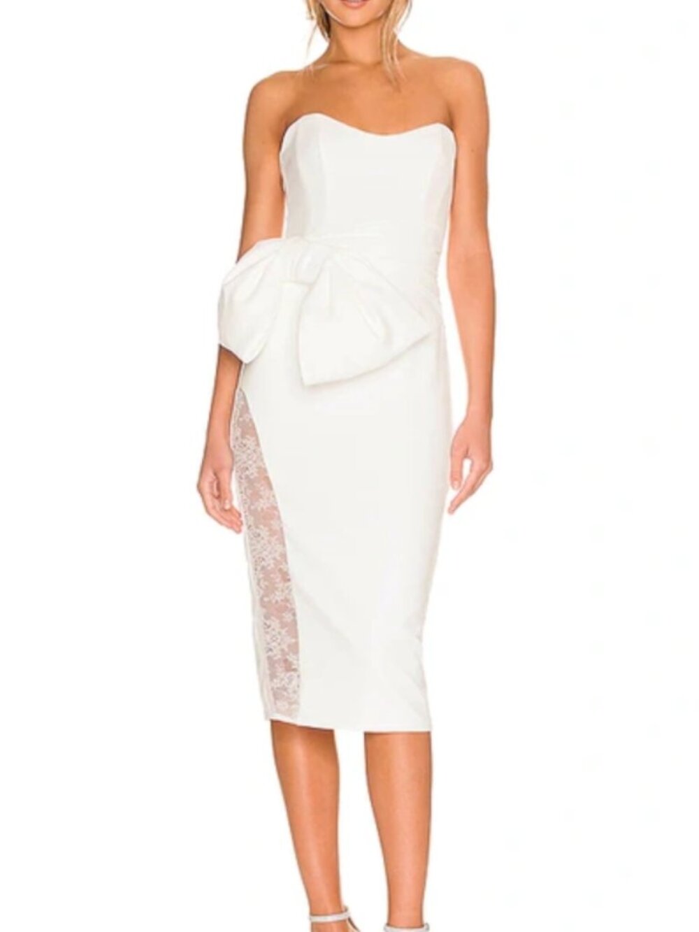 NWT! Katie May White Lace Bridal Bow Natalie Dress XL